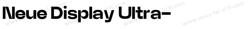 Neue Display Ultra字体转换